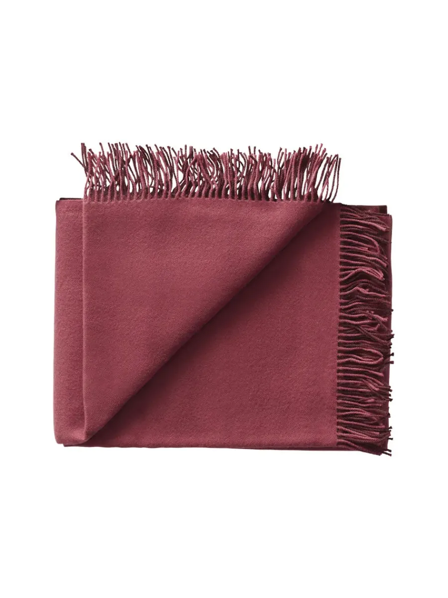 Secret Plaid, beetroot/rhubarb fra<Silkeborg Uldspinderi Clearance