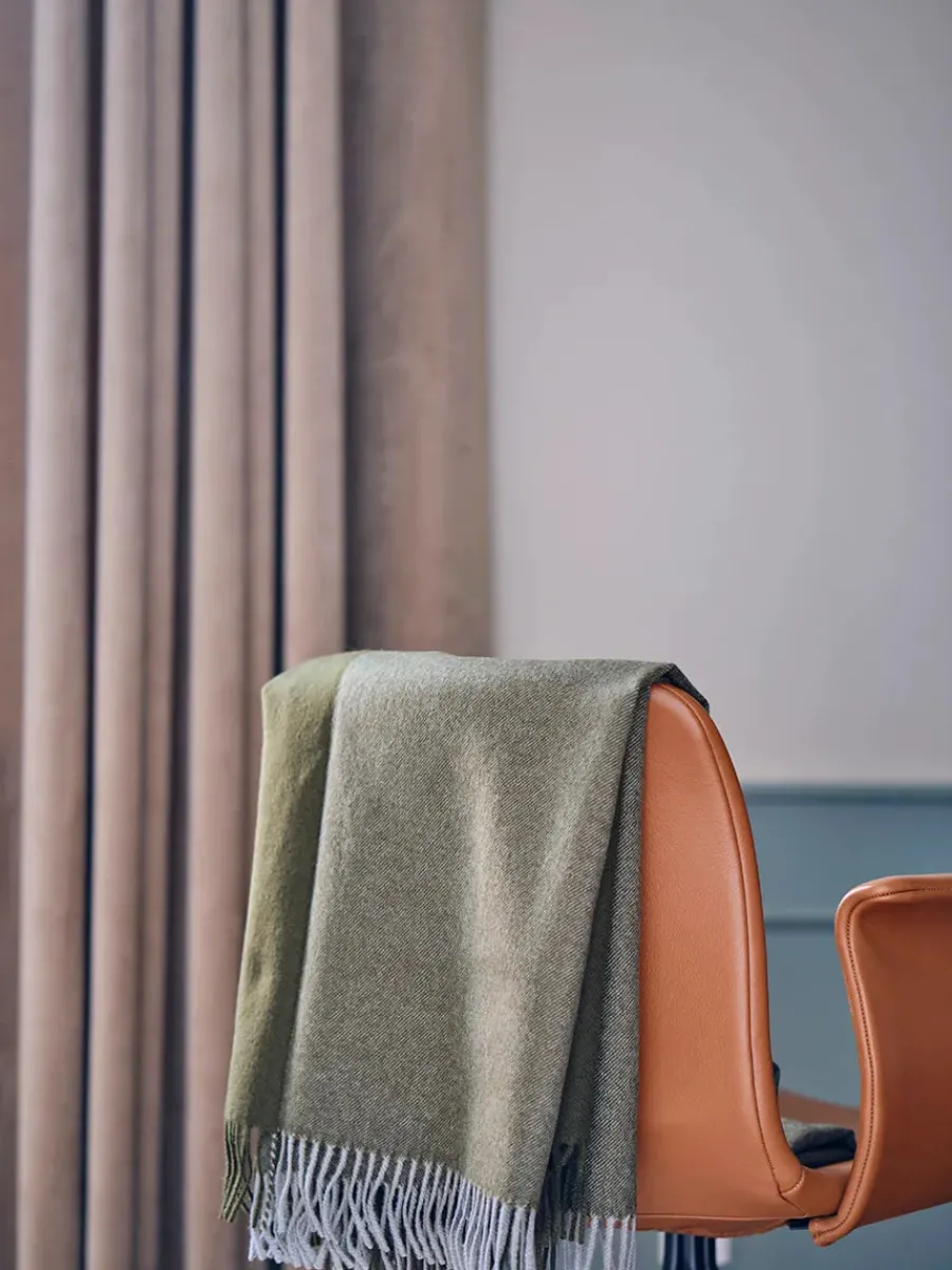 Secret Plaid, blush/rosa fra<Silkeborg Uldspinderi New