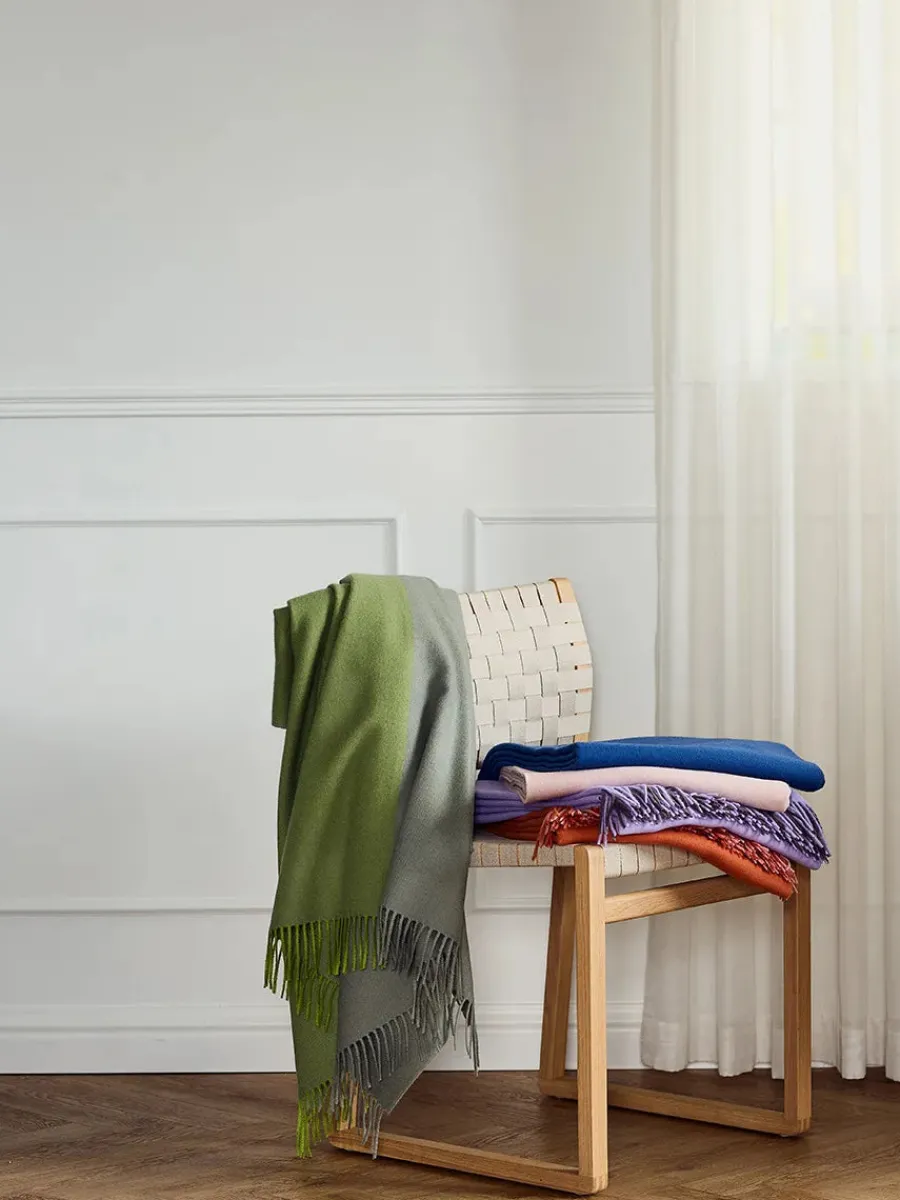 Secret Plaid, clay/lilac fra<Silkeborg Uldspinderi Sale