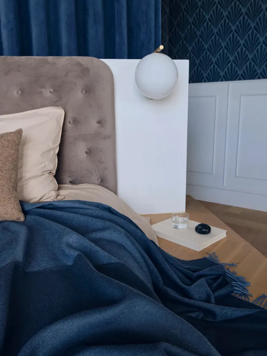 Secret Plaid, indigo/cobalt fra<Silkeborg Uldspinderi Sale