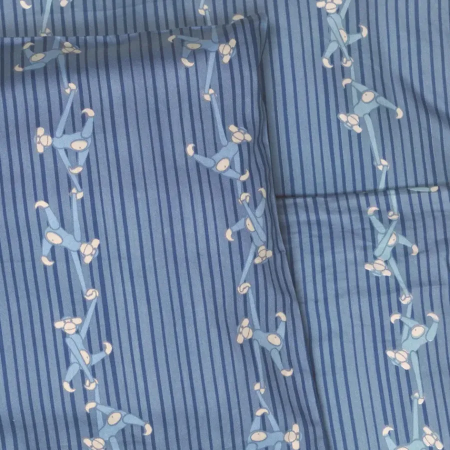 Sengetøj blå abe, baby fra<Kay Bojesen Best