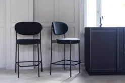 Serie 430 barstol, sort af Verner Panton<Verpan Best