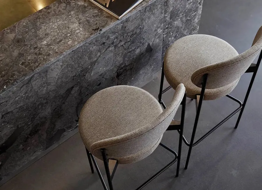 Serie 430 barstol, sort af Verner Panton<Verpan Best