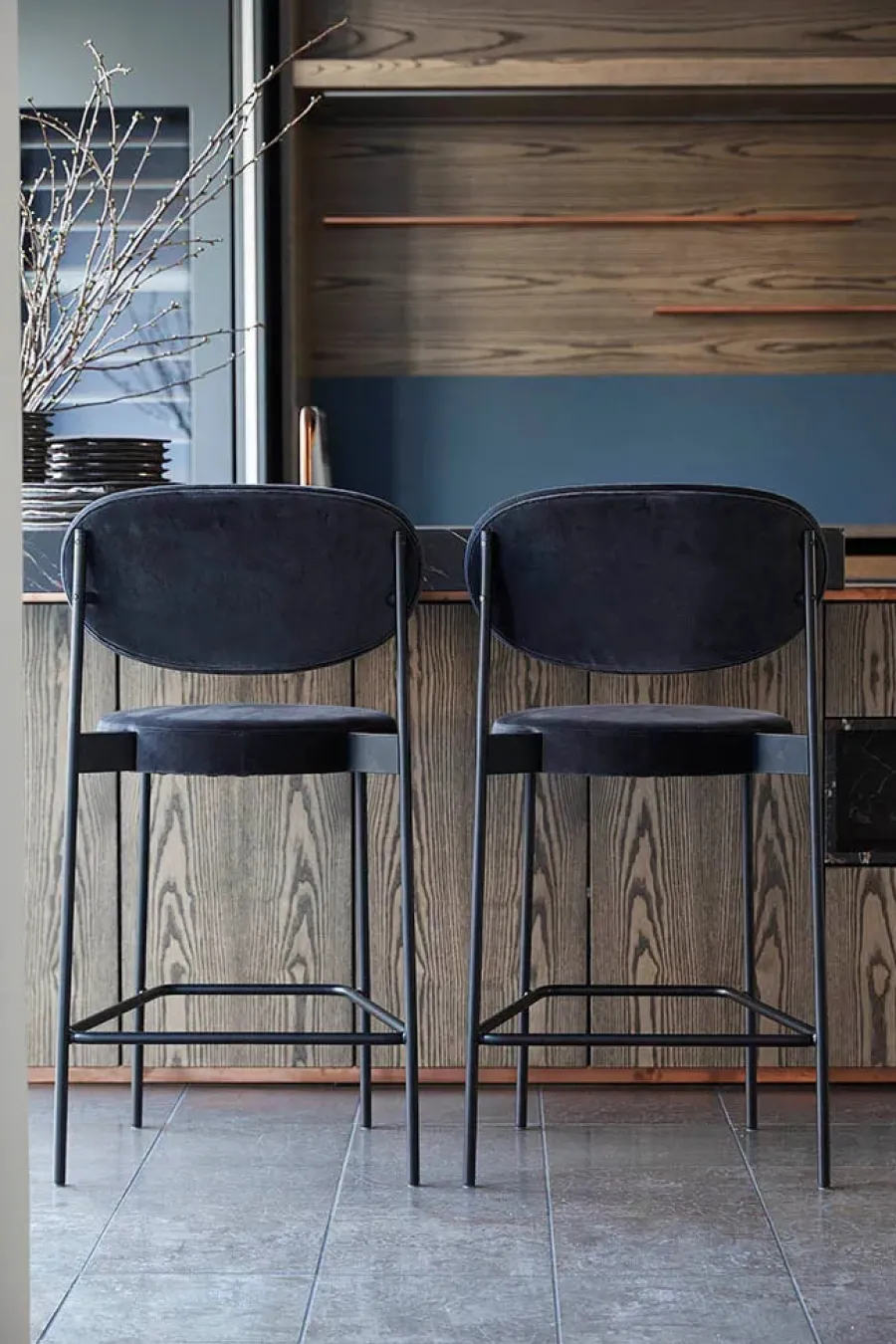 Serie 430 barstol, sort af Verner Panton<Verpan Best