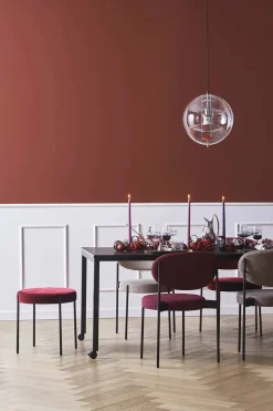 Serie 430 skammel, sort af Verner Panton<Verpan New