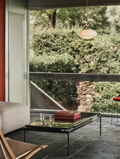 Sett LN12 Sofabord, bianco carrara marble/chrome fra<&Tradition Clearance