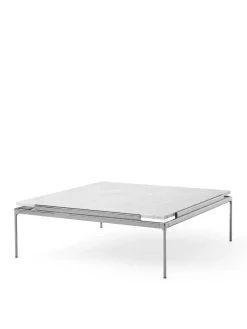 Sett LN13 Sofabord, bianco carrara marble/chrome fra<&Tradition New