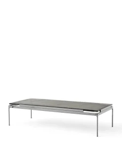 Sett LN12 Sofabord, verde guatemala marble/chrome fra<&Tradition Discount