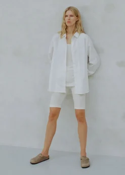 Shirt, white fra<Aiayu Hot