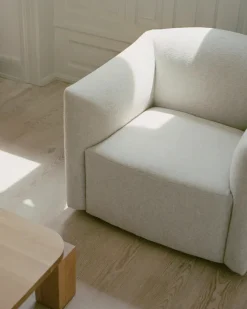 Shore Lounge Chair Extended Base, taupe fra<New Works Best