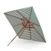 Skagerak Messina Parasol 300, Light Apricot/Green Stripes fra<Fritz Hansen Best