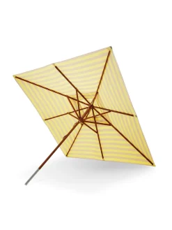 Skagerak Messina Parasol 300, Light Apricot/Green Stripes fra<Fritz Hansen Best