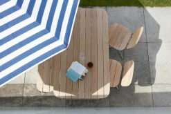 Skagerak Messina Parasol Ø270, Dark Blue Stripes fra<Fritz Hansen Sale