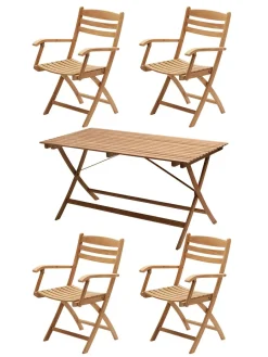 Skagerak Selandia Sæt, 4 armstole og bord 147 fra<Fritz Hansen Sale