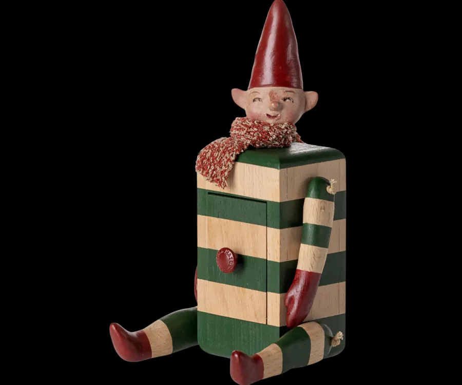 Skuffenisse – Elf with Drawer, grøn fra<Maileg Online