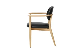 Slow spisebordsstol, eg sort læder fra<Stellar Works Sale