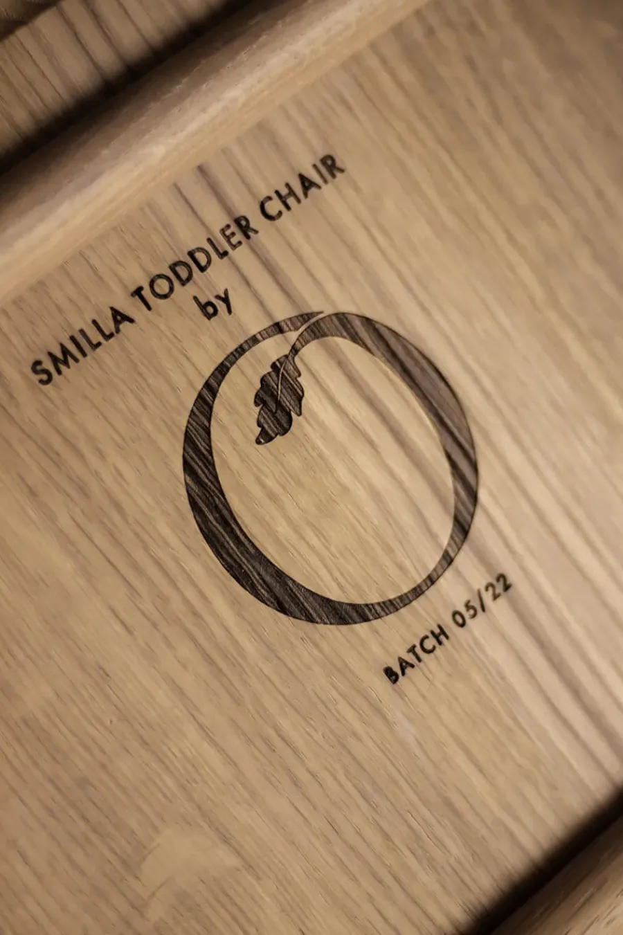 Smilla Toddler Stol, sortlakeret eg fra<Oaklings New