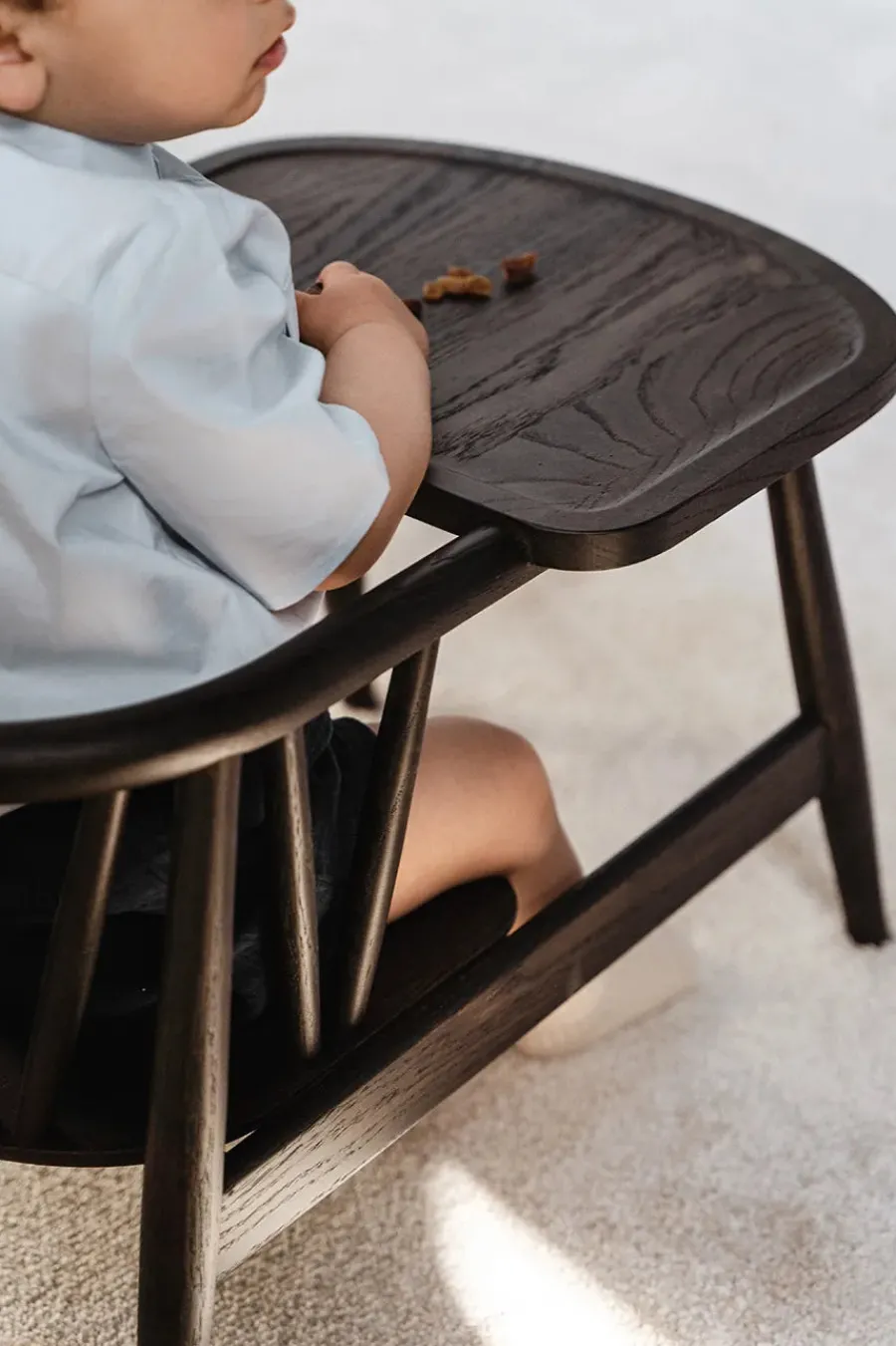 Smilla Toddler Stol, sortlakeret eg fra<Oaklings New