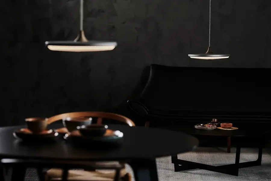 Soleil pendel small, lys eg, plast skærm fra<Le Klint Sale