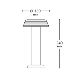 Light Portable Lamp PL1, red/yellow<SOWDEN Clearance