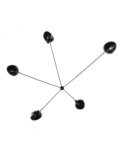 Spider Big Wall Lamp w/5 Fixed Arms af Serge Mouille<Editions Serge Mouille Best