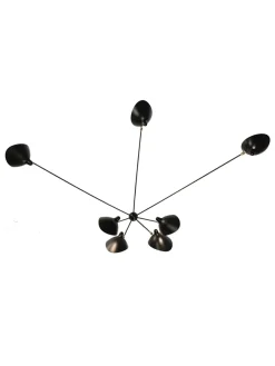 Spider Big Wall Lamp w/7 Fixed Arms af Serge Mouille<Editions Serge Mouille Best