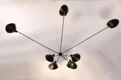 Spider Big Wall Lamp w/7 Fixed Arms af Serge Mouille<Editions Serge Mouille Best