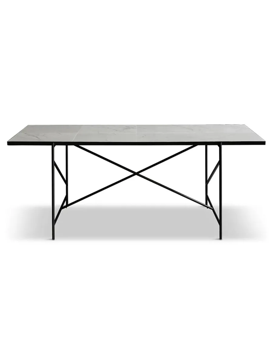 Spisebord 185, sort marmor fra HANDVÄRK<Handvärk Outlet