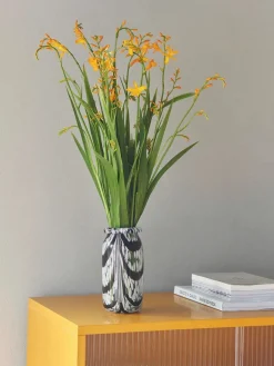 Splash Vase Roll Neck X-Small, coffee and white fra<HAY New