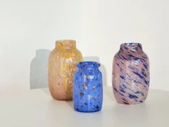 Splash Vase, Round light pink and blue fra<HAY