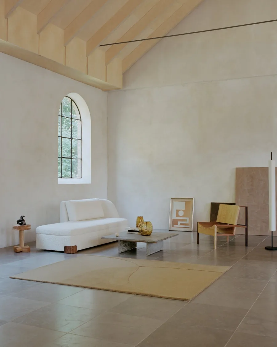 Split Plains Tæppe, Beige fra<Linie Design Best