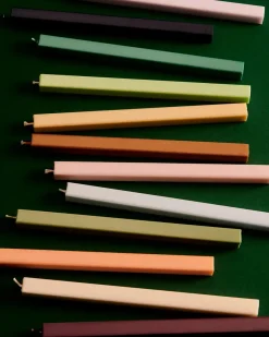 Square Candle 4 Stk., pastel fra<HAY Outlet