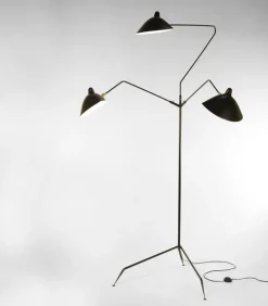 Standing Lamp w/3 Heads/Arms af Serge Mouille<Editions Serge Mouille Online