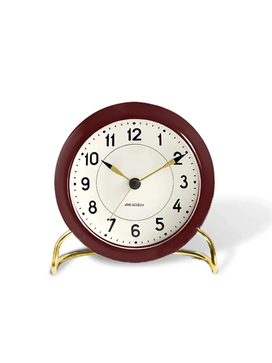 Station Bordur, grå af Arne Jacobsen<Arne Jacobsen Clocks Outlet