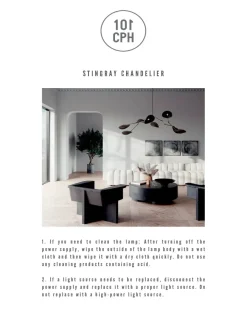 Stingray Chandelier, bronze fra<101 Copenhagen Discount