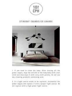 Stingray Chandelier, grande bronze fra<101 Copenhagen