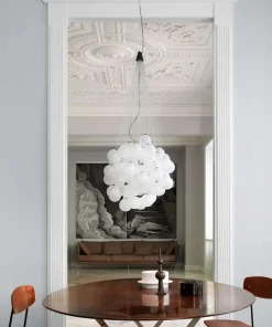 Stochastic Pendel Opal Hvid fra<Luceplan New