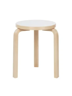 Stool 60, white laminate fra<Artek Outlet
