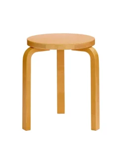 Stool 60, white laminate fra<Artek Outlet