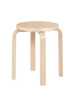 Stool E60, honey stained birk fra<Artek Outlet