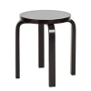 Stool E60, sortlakeret fra<Artek Online