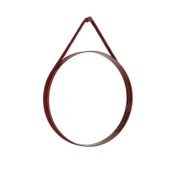 Strap Mirror No 2 Ø50 Red - Spejl fra<HAY Discount