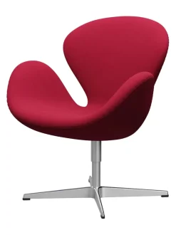 Svanen, sort læder/aluminium af Arne Jacobsen<Fritz Hansen Online