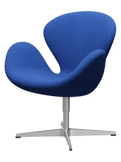 Svanen, sort læder/aluminium af Arne Jacobsen<Fritz Hansen Online