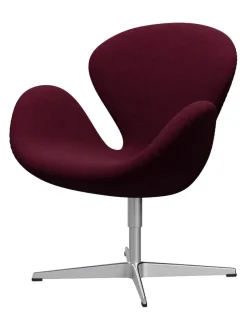 Svanen, sort læder/aluminium af Arne Jacobsen<Fritz Hansen Online