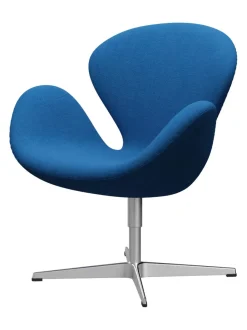 Svanen, sort læder/aluminium af Arne Jacobsen<Fritz Hansen Online