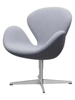 Svanen, sort læder/aluminium af Arne Jacobsen<Fritz Hansen Online