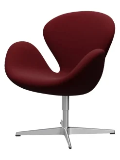 Svanen, sort læder/aluminium af Arne Jacobsen<Fritz Hansen Online