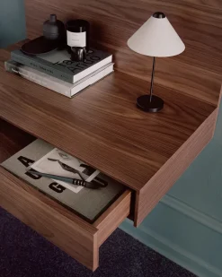 Tana Wall Mounted Desk, oak fra<New Works Clearance