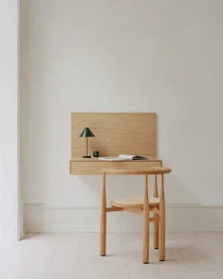 Tana Wall Mounted Desk, walnut fra<New Works Clearance